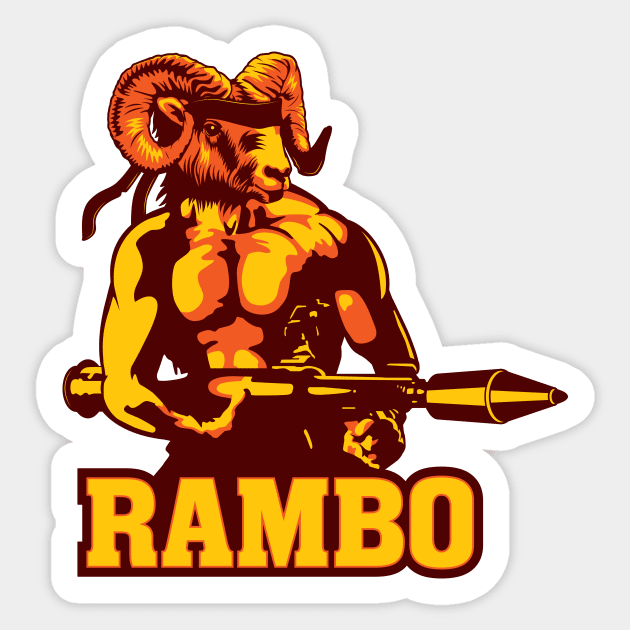 Rambo Sticker by Woah_Jonny